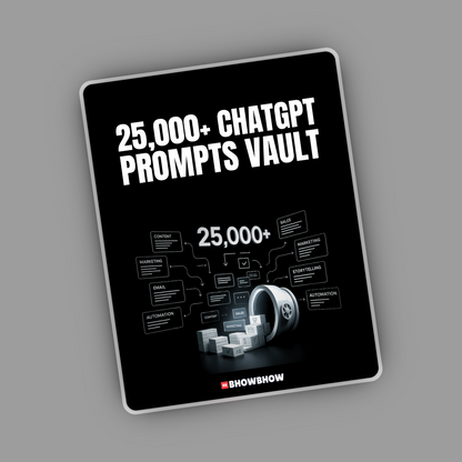 25,000+ ChatGPT Prompt Vault